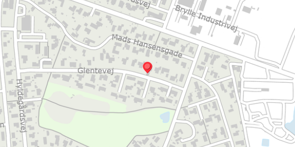 Trafikstøjkort på Glentevej 21, 5690 Tommerup
