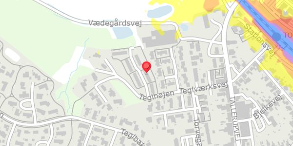 Trafikstøjkort på Teglhøjen 21, . , 5690 Tommerup