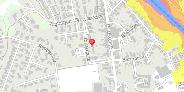 Trafikstøjkort på Torvegade 5A, . , 5690 Tommerup