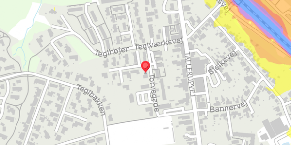 Trafikstøjkort på Torvegade 12, . , 5690 Tommerup