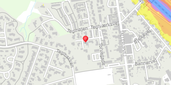 Trafikstøjkort på Torvegade 16, . , 5690 Tommerup