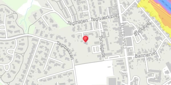 Trafikstøjkort på Torvegade 18, . , 5690 Tommerup