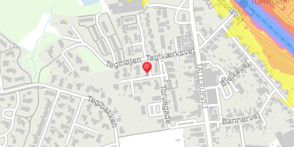 Trafikstøjkort på Torvegade 27, . , 5690 Tommerup
