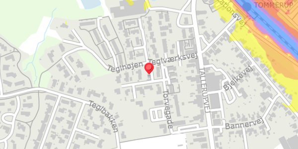 Trafikstøjkort på Torvegade 29, . , 5690 Tommerup