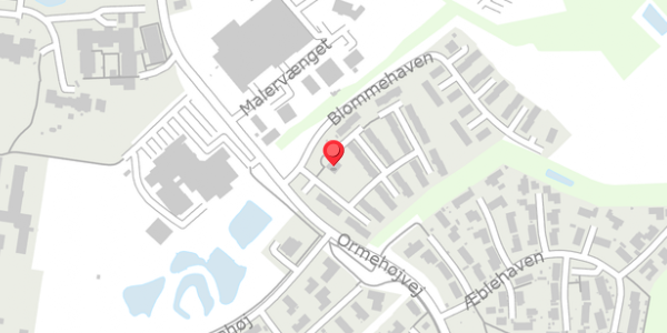 Trafikstøjkort på Blommehaven 1, 5560 Aarup
