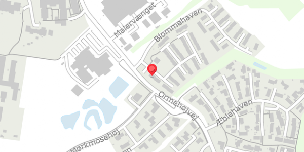 Trafikstøjkort på Blommehaven 2, 5560 Aarup