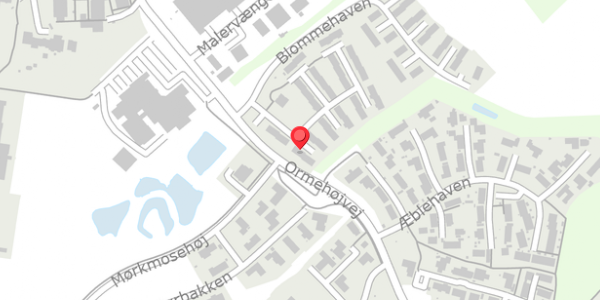 Trafikstøjkort på Blommehaven 6, 5560 Aarup