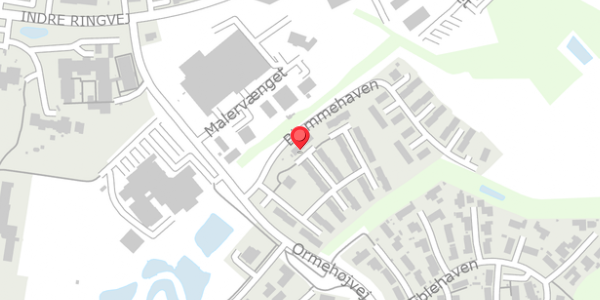 Trafikstøjkort på Blommehaven 9, 5560 Aarup