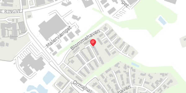 Trafikstøjkort på Blommehaven 29, 5560 Aarup