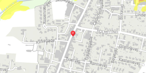 Trafikstøjkort på Bredgade 35, 5560 Aarup