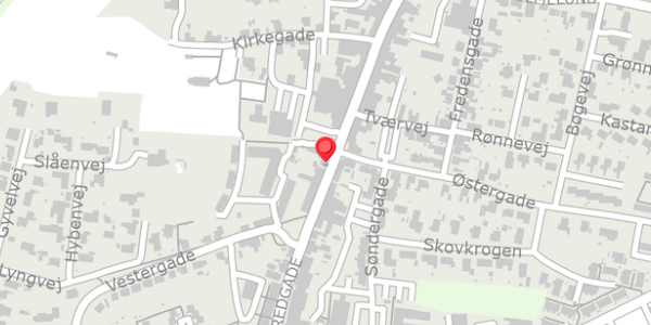 Trafikstøjkort på Bredgade 56, 5560 Aarup