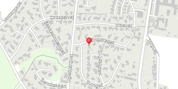 Trafikstøjkort på Engdraget 4, 5560 Aarup