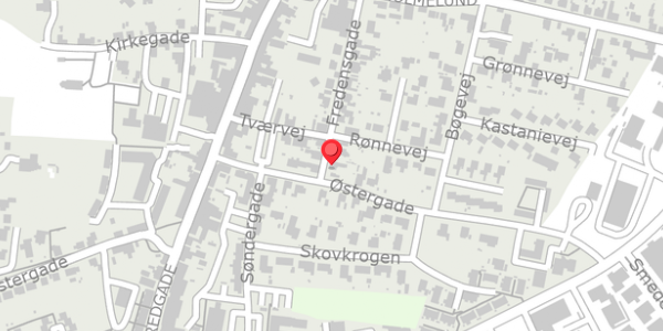 Trafikstøjkort på Fredensgade 25, . , 5560 Aarup