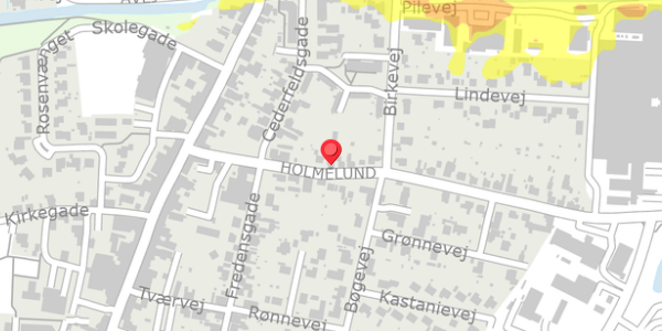 Trafikstøjkort på Holmelund 7, 5560 Aarup