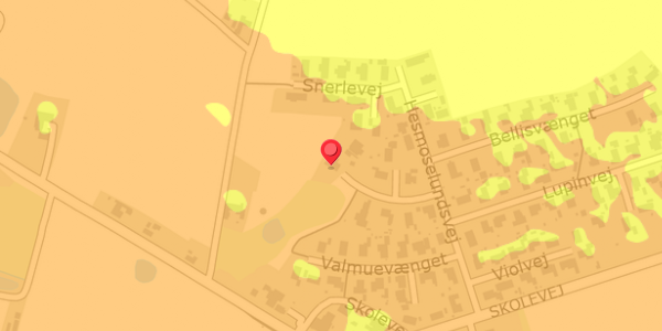 Trafikstøjkort på Irisvænget 12, . , 5560 Aarup