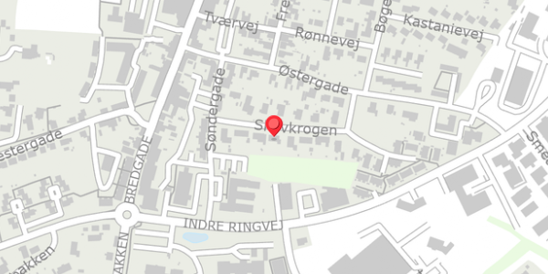 Trafikstøjkort på Skovkrogen 21, 5560 Aarup