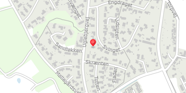 Trafikstøjkort på Svinget 12, 5560 Aarup