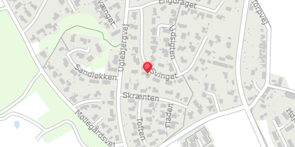 Trafikstøjkort på Svinget 14, 5560 Aarup