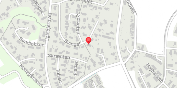 Trafikstøjkort på Svinget 22, 5560 Aarup