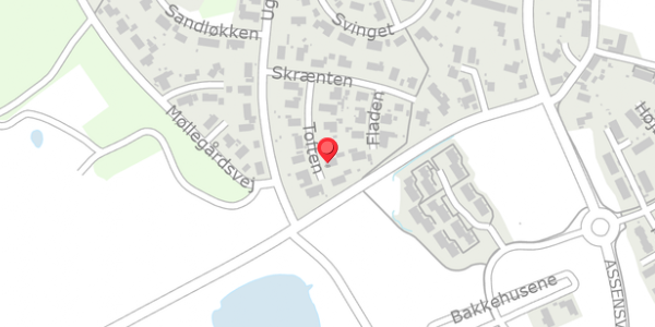 Trafikstøjkort på Toften 9, 5560 Aarup