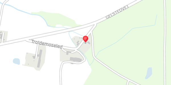Trafikstøjkort på Troldemoseled 1, 5560 Aarup