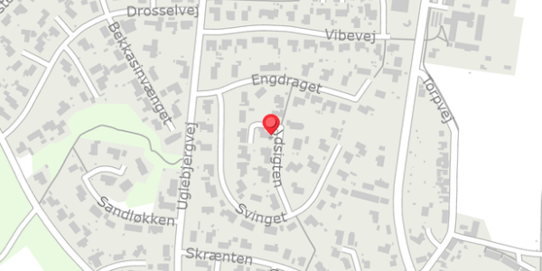Trafikstøjkort på Udsigten 7, 5560 Aarup