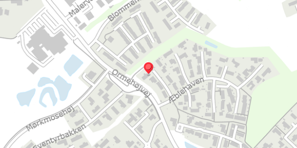 Trafikstøjkort på Æblehaven 7, 5560 Aarup