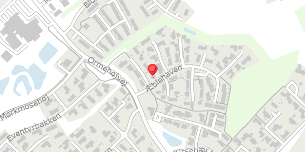 Trafikstøjkort på Æblehaven 15, . , 5560 Aarup