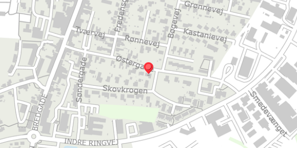 Trafikstøjkort på Østergade 22, 5560 Aarup