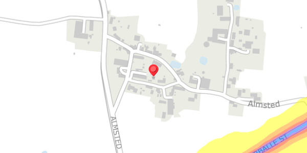 Trafikstøjkort på Almsted 8A, 6440 Augustenborg