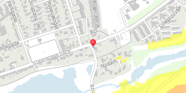 Trafikstøjkort på Krumom 2, 6440 Augustenborg