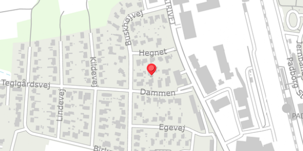 Trafikstøjkort på Dammen 12, 6330 Padborg