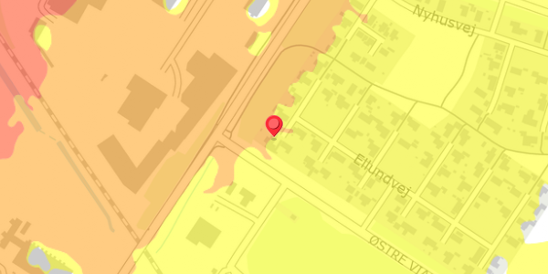 Trafikstøjkort på Ellundvej 21, 6330 Padborg