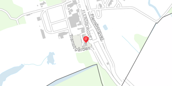 Trafikstøjkort på Flensborgvej 36, 6340 Kruså