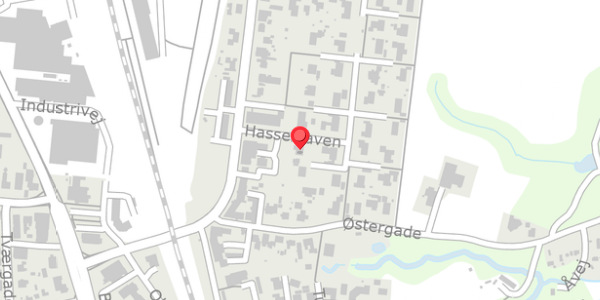 Trafikstøjkort på Hasselhaven 5, 6330 Padborg