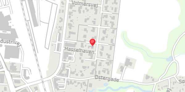 Trafikstøjkort på Hasselhaven 9, 6330 Padborg