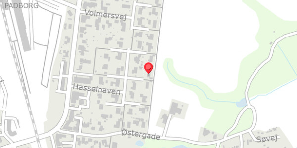 Trafikstøjkort på Hasselhaven 14, . , 6330 Padborg