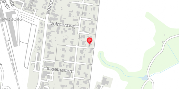 Trafikstøjkort på Hasselhaven 22, 6330 Padborg