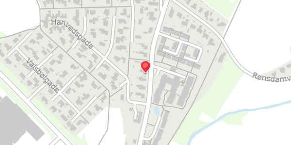 Trafikstøjkort på Padborgvej 21, 6330 Padborg