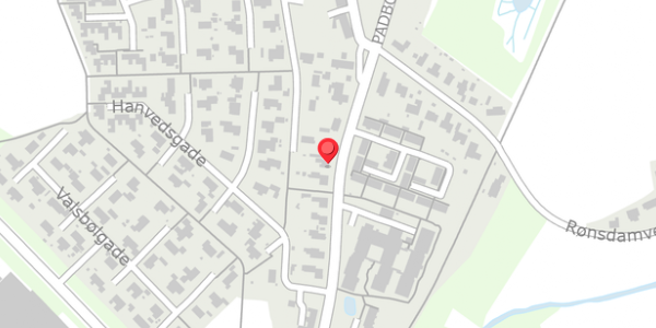 Trafikstøjkort på Padborgvej 27, 6330 Padborg