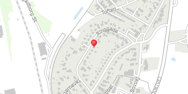 Trafikstøjkort på Ringgade 18, 6330 Padborg