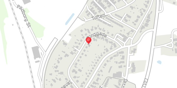 Trafikstøjkort på Ringgade 22, 6330 Padborg