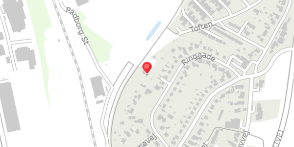 Trafikstøjkort på Ringgade 25B, 6330 Padborg