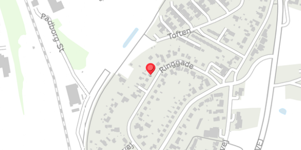 Trafikstøjkort på Ringgade 31, 6330 Padborg