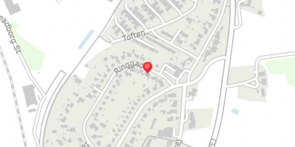 Trafikstøjkort på Ringgade 32, 6330 Padborg