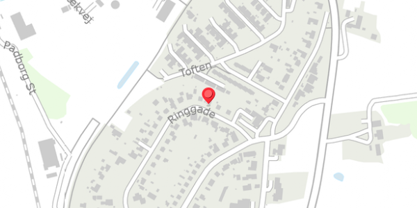 Trafikstøjkort på Ringgade 45, 6330 Padborg
