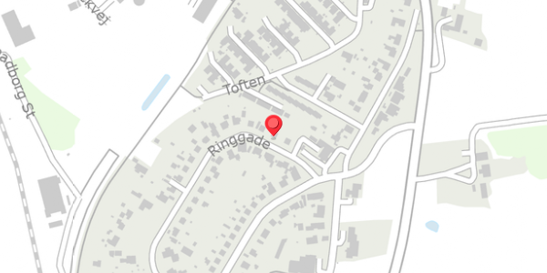 Trafikstøjkort på Ringgade 47, 6330 Padborg