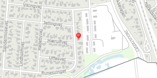Trafikstøjkort på Runesvinget 13, . , 6330 Padborg
