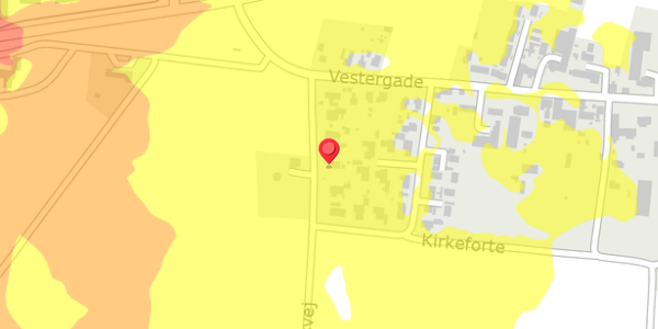 Trafikstøjkort på Simondysvej 7, 6330 Padborg