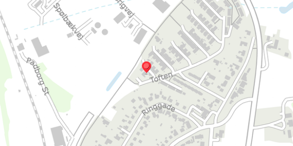 Trafikstøjkort på Toften 19, 6330 Padborg
